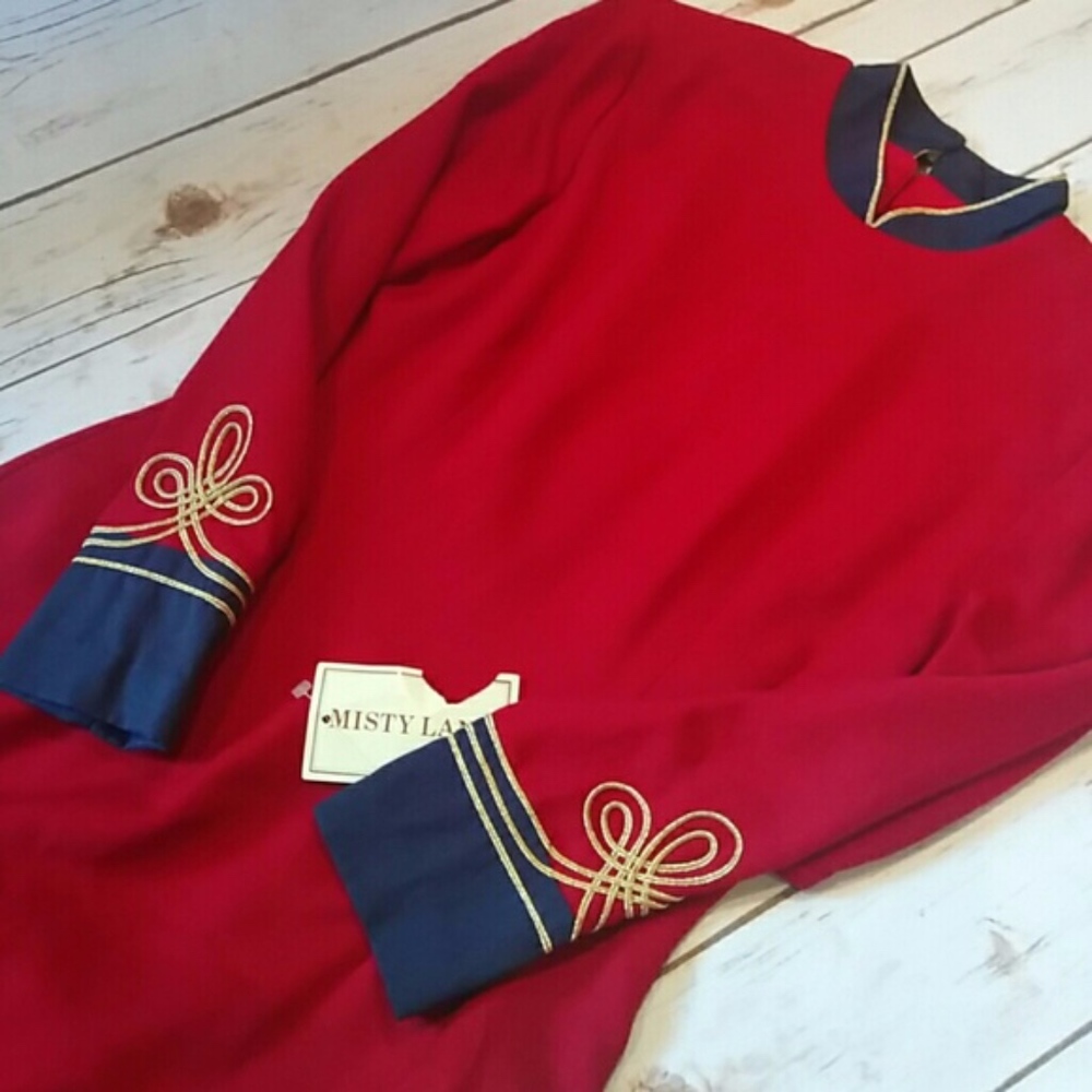 Vintage Misty Lane 1960s Marching Band Maxi Dress